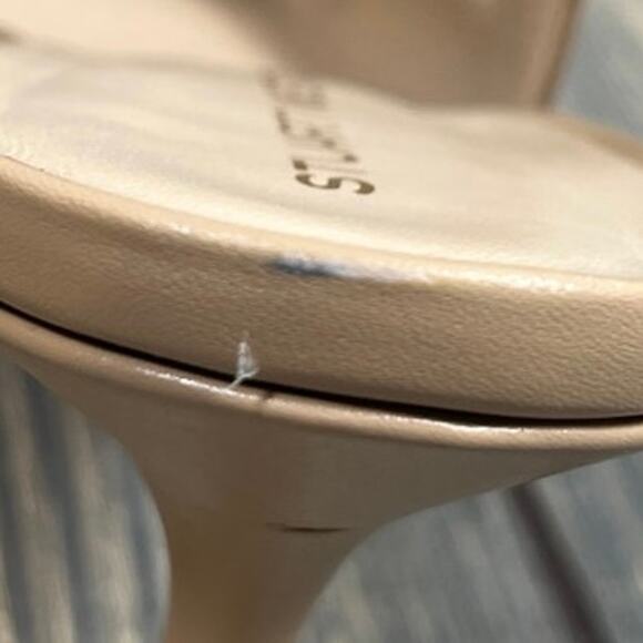 Stuart Weitzman Eva Women Pointed Toe Slingback Pumps Heels Fawn Beige Sz 10.5B - Picture 5 of 12